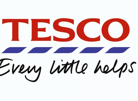 Company logo: Tesco